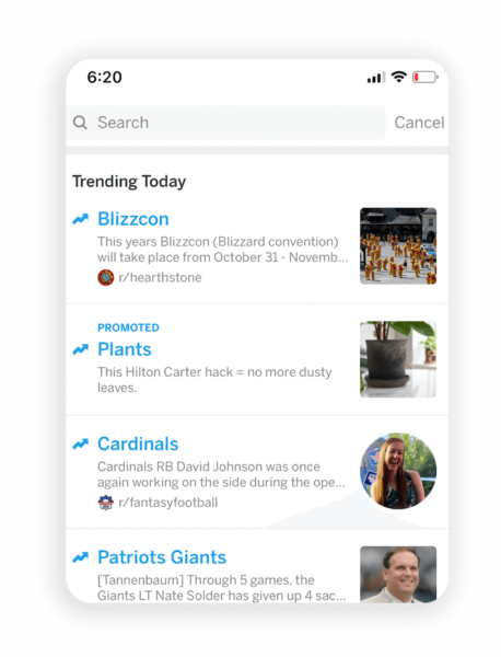 Reddit's new 'Trending Takeover' ad unit lets brands appear on top of  Popular feed, Search tab